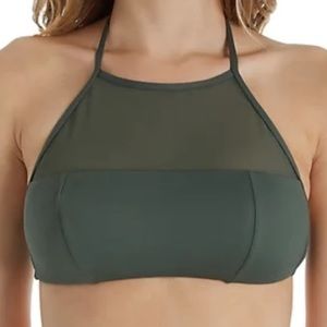 Swim Systems Elevate Halter Bikini Top in Rainforest SZ D NWOT